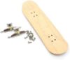 Picture of iSaddle Maple Wooden Fingerboard with Blue Bearing Wheels Nuts Trucks Tool Kit