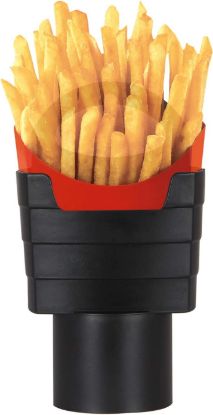 Picture of iSaddle French Fry Cup Holder - Automotive Interior Accessories Chips CupHolder for Cell Phone Fast Food Drink Beverage Key Fob Fits Vehicle Boat Truck RV (2.75 inch Base)