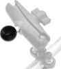 Picture of iSaddle Mount Base with M6 Hole Hex Post and 1" Ball Adapter Compatible with RAM Mounts B Size 1 Inch Ball Double Socket Arm, 2 Sizes of 1/4"-20" Threaded Stud for GPS Cameras Motion Sensors