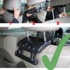 Picture of iSaddle Car Headrest Grab Handle - Universal Automotive Grab Handles Car Seat Headrest Hooks Multifunctional Vehicle Backseat Organizers Storage Hanger Interior Accessory for Grocery Bag Purse Handbag