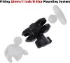 Picture of iSaddle Double Socket Arm with Extra Ball Joint Extension Adapter Compatible with RAM Mounts 1 Inch/25mm/ B Size Ball Components - Socket Arm for All Bike Motorcycle Phone Mount with 1" Ball 