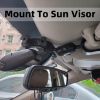 Picture of iSaddle Dash Cam Sun Visor Mount Holder/w Various Joints for Yi/Rexing/Falcon/Z-Edge/Old Shark/VANTRUE/Rove/AUKEY/APEMAN/KDLINKS/WheelWitness/Transcend/TaoTronics (99% On-Dash Cameras Suitable)