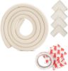 Picture of MStore's Extra Thick Premium High Density Furniture Table / Wall Edge Protectors Foam Baby Safety Bumper Guard - Includes 4 CORNER Cushions PLUS 2 METERS (6.5 Ft) of Edge Guard - Excellent item for both Home and Kindergarden - 100% Lifetime Satisfaction Guarantee