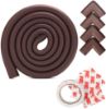 Picture of MStore's Extra Thick Premium High Density Furniture Table / Wall Edge Protectors Foam Baby Safety Bumper Guard - Includes 4 CORNER Cushions PLUS 2 METERS (6.5 Ft) of Edge Guard - Excellent item for both Home and Kindergarden - 100% Lifetime Satisfaction Guarantee